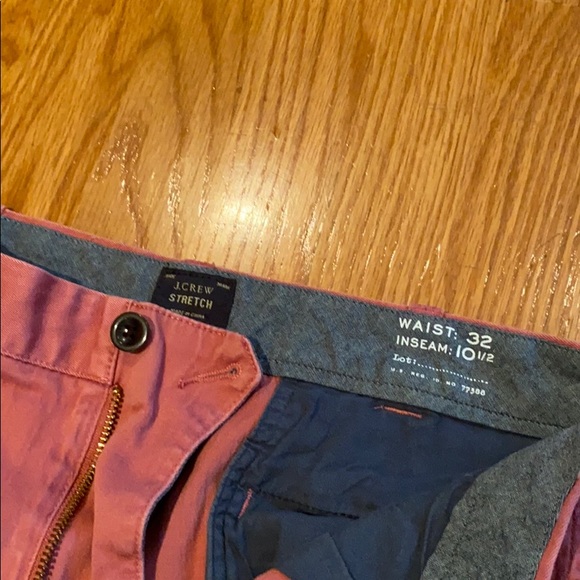 Men’s J.Crew Stretch Shorts (Red) - Waist: 32 - Picture 2 of 3